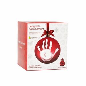 Pearhead Babyprints Ornament in Vibrant Red - 2 pieces